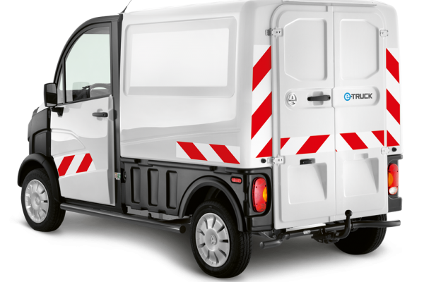 Quadriciclos AIXAM E-TRUCK 3/4 traseira